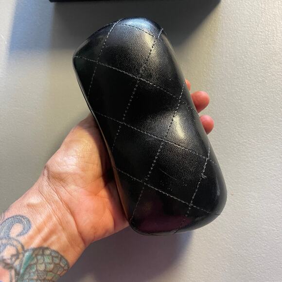 CHANEL "CASE ONLY " Quilted Sunglasses Case and Branded Storage Box - Picture 4 of 9